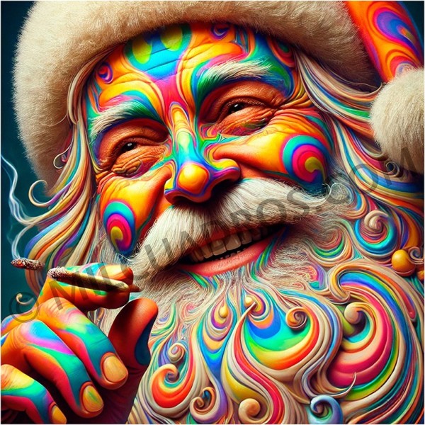Papá Noel psicodélico