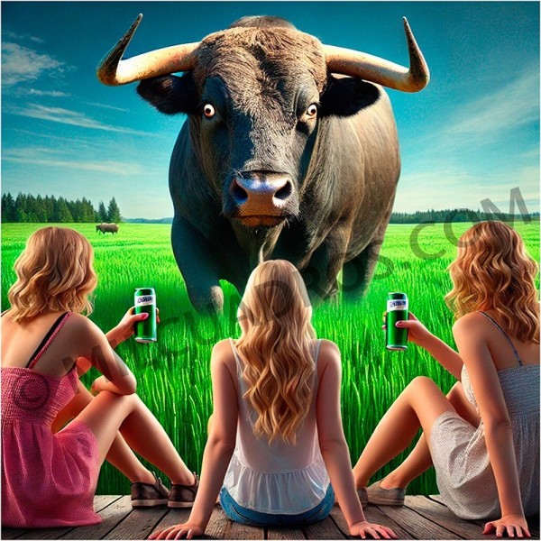 Toro mirando chicas