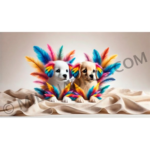 RE-CO-CACHORROS-PLUMAS-COLORES