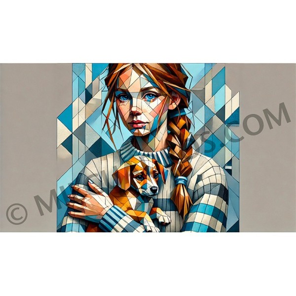 RE-CO-CHICA-CON-PERRITO-CUBISTA