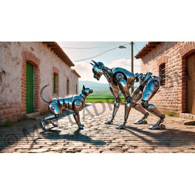 PERRO Y GATO ROBOT